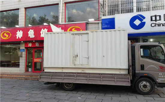 隆广镇出租发电机施工案例